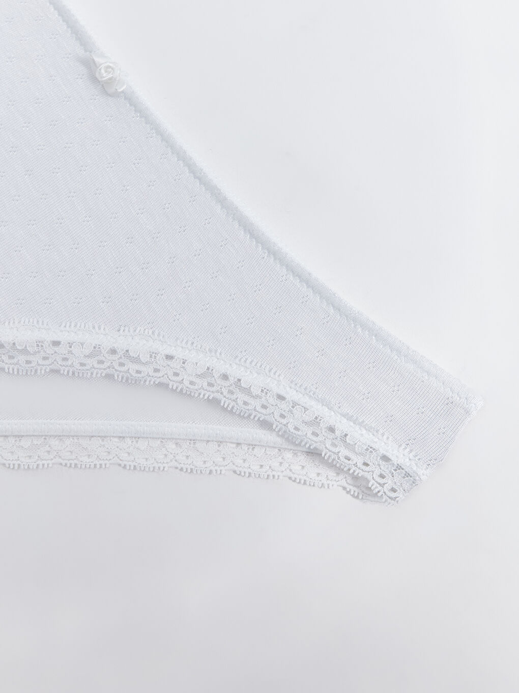 Culotte de Bikini avec Détails en Dentelle-2