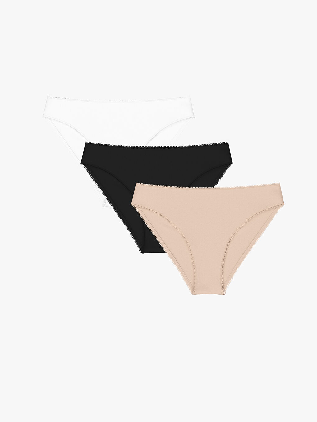 LCW DREAM Plain Bikini Knickers 3-Pack -W45617Z8-D0P