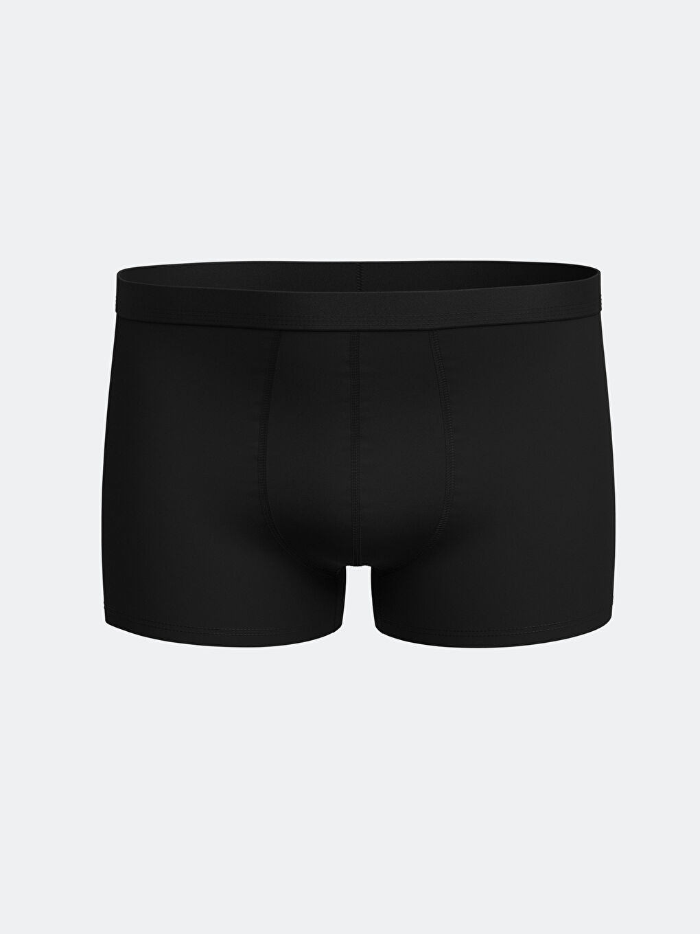 Siyah Standart Kalıp Pamuklu Esnek Erkek Boxer