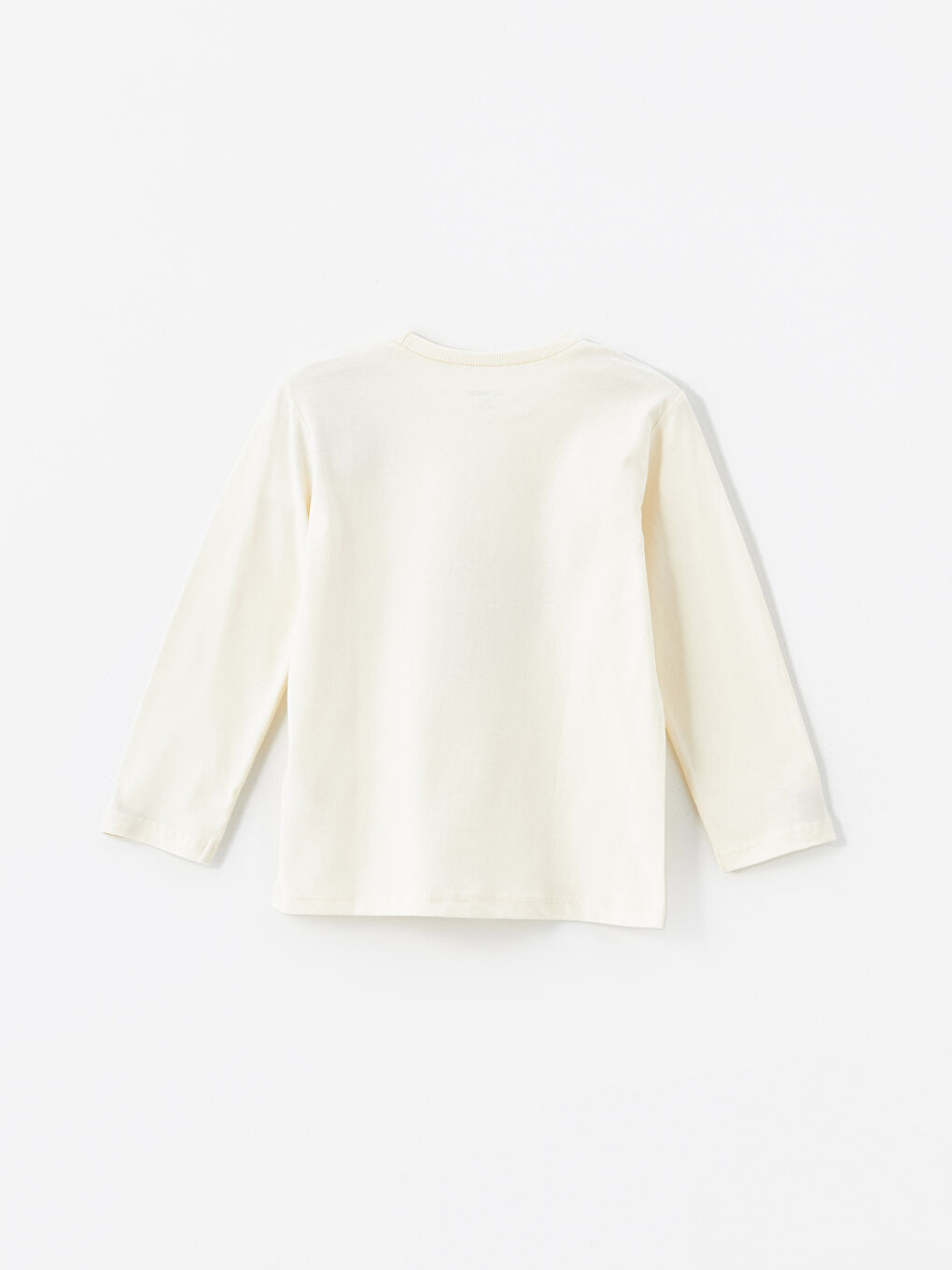 Bej Bisiklet Yaka Dinozor Baskılı Erkek Çocuk Tişörtü-1