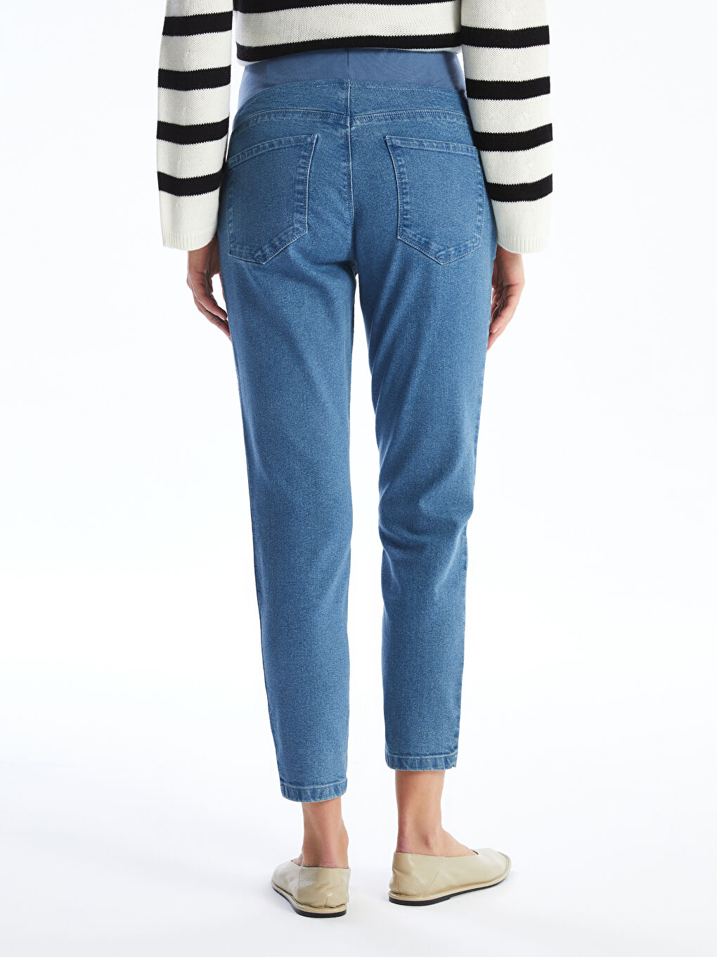LCWAIKIKI Maternity Tummy Panel Slim Mom Maternity Jeans -W45670Z8-507