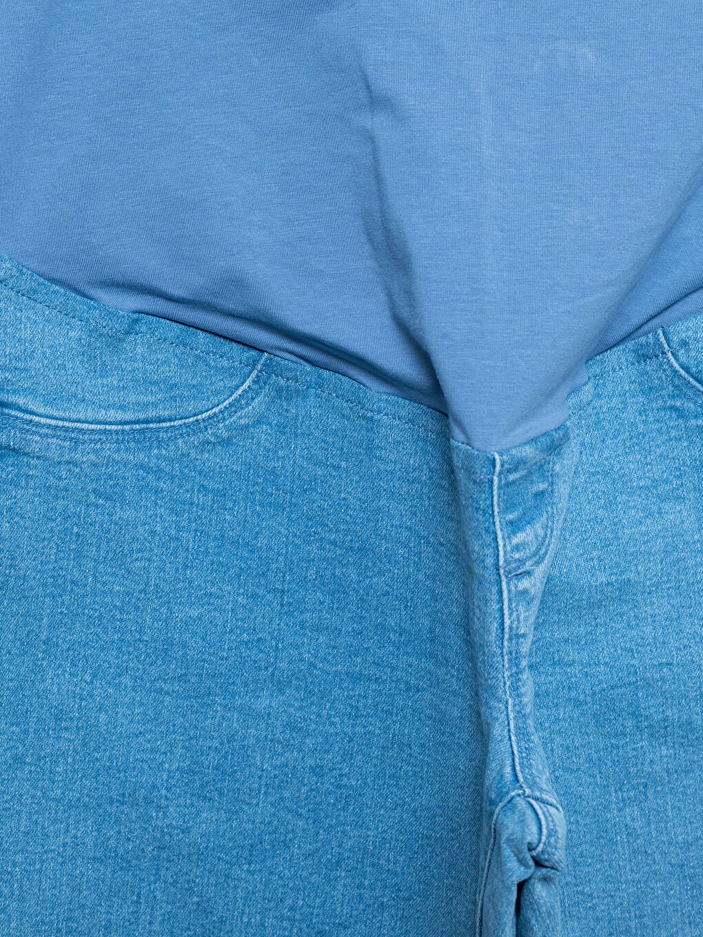 LCWAIKIKI Maternity Belly Panel Plain Maternity Jeans -W45672Z8-507