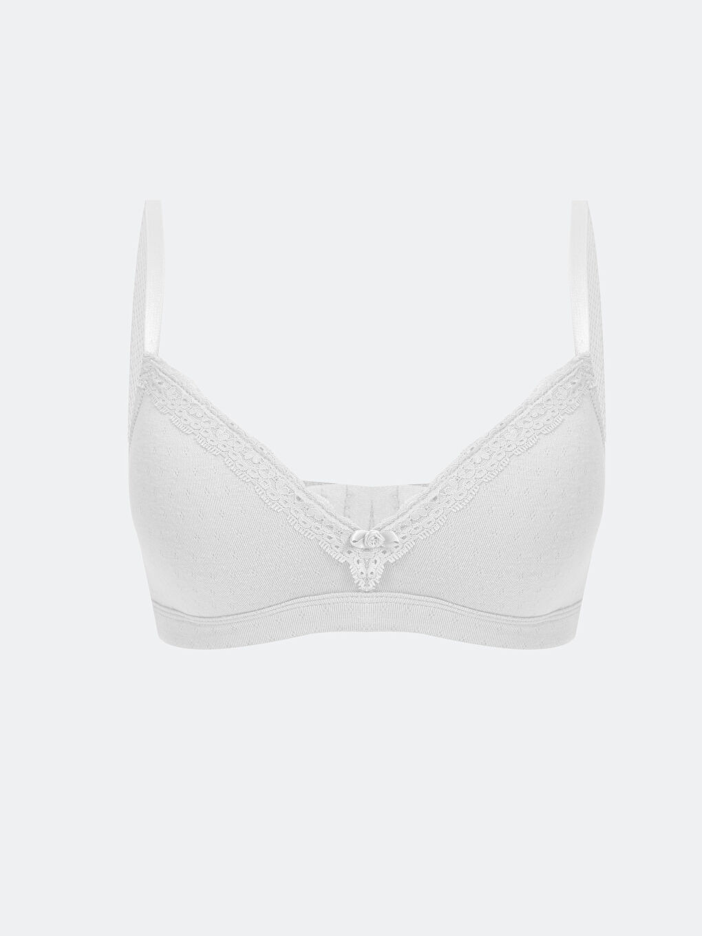 Non-Wired Non-Padded Lace Detailed Bra -W45682Z8-FFB