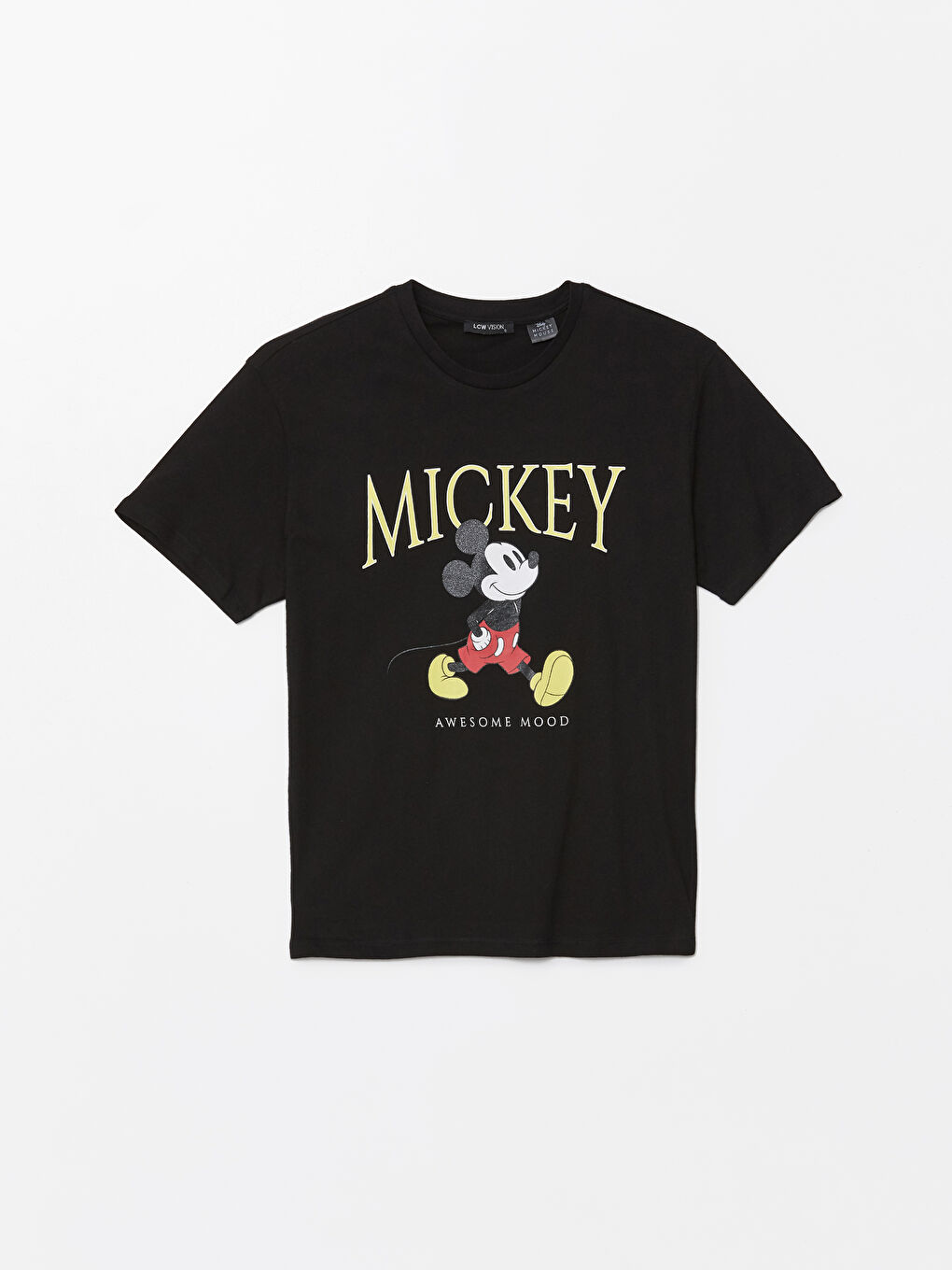 LCW Vision Crew Neck Mickey Mouse Printed Women's T-Shirt -W45689Z8-CVL