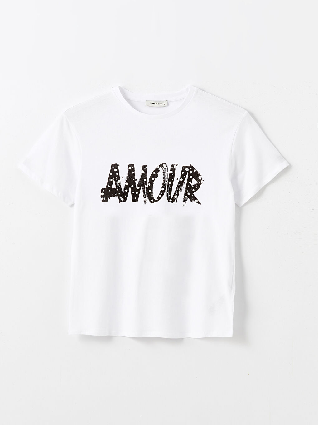 Crew Neck Printed Women's T-Shirt-4