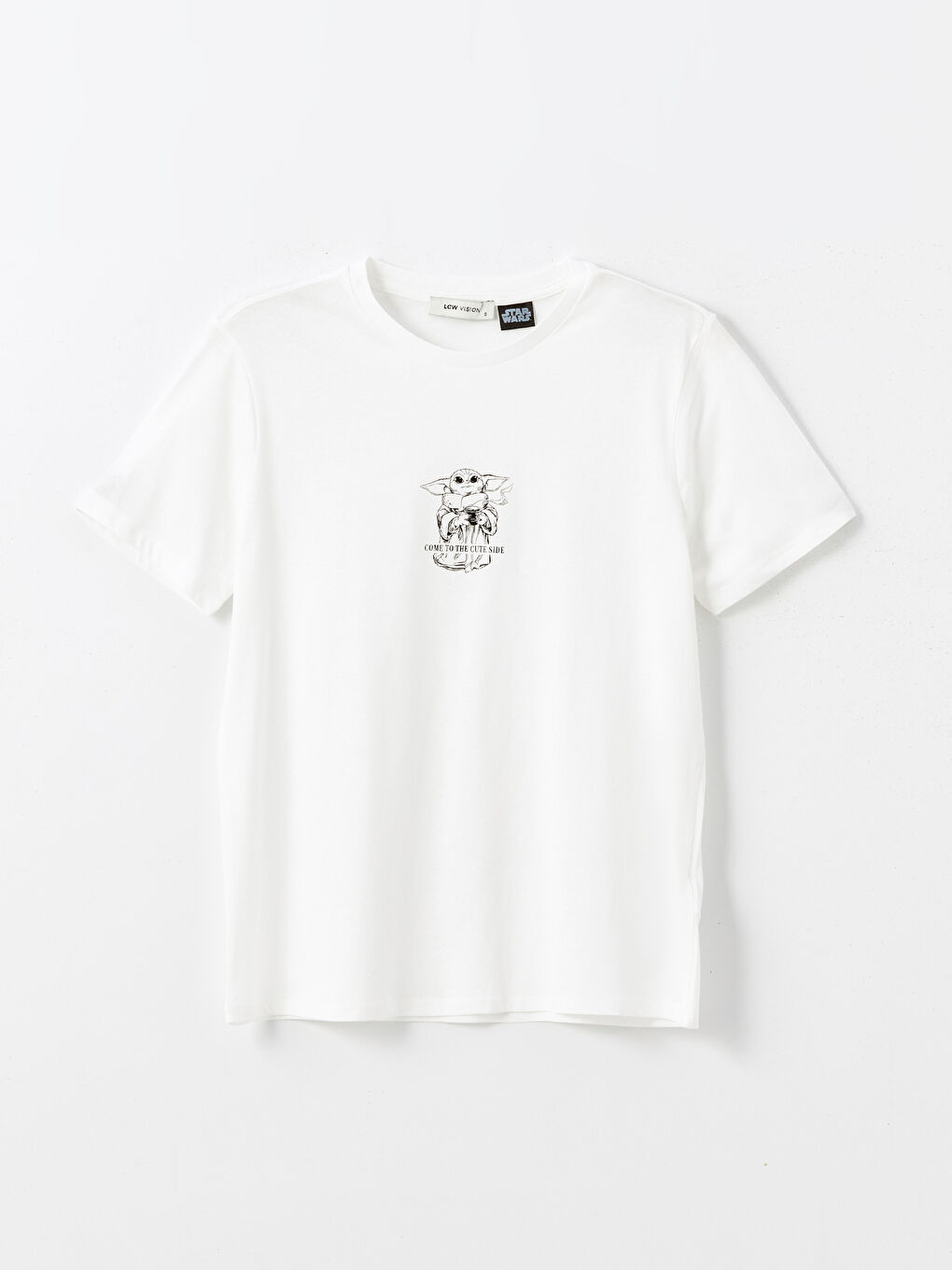 LCW Vision Rundhalsausschnitt The Mandalorian Bedrucktes T-Shirt für Damen -W45698Z8-R9J