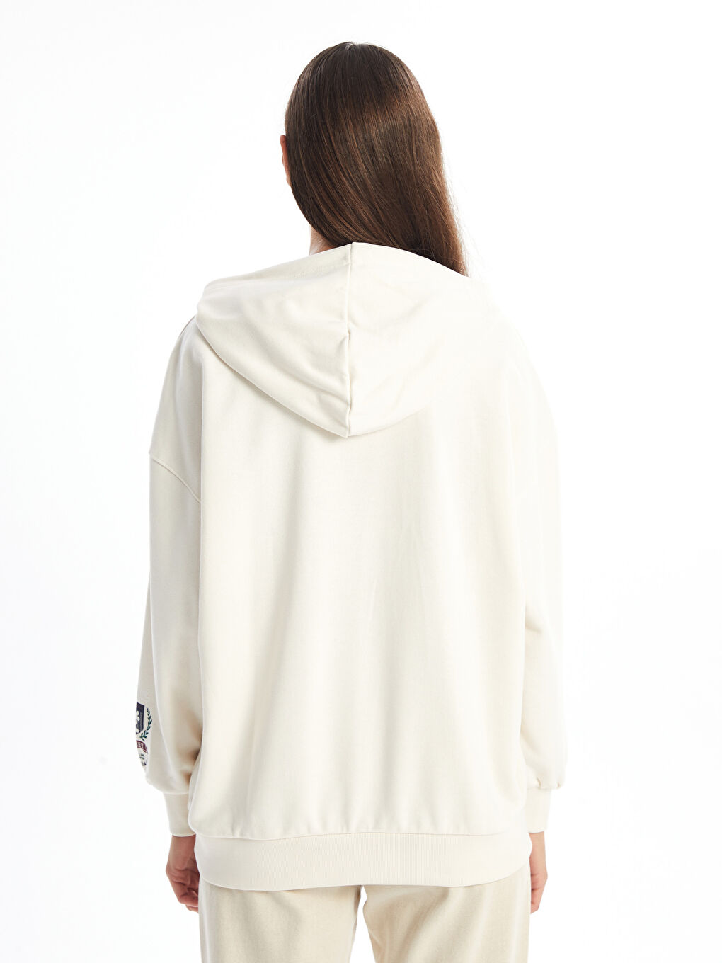 LCW Vision Mickey Mouse Bedrucktes Oversize Kapuzensweatshirt für Damen -W45710Z8-FR4