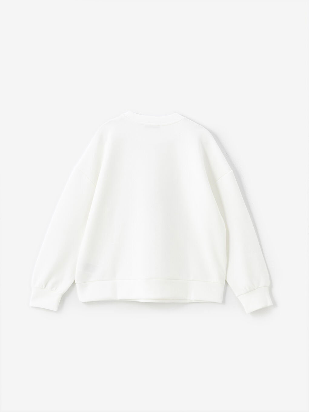 Crew Neck Printed Oversize Women's Thick Sweatshirt-5