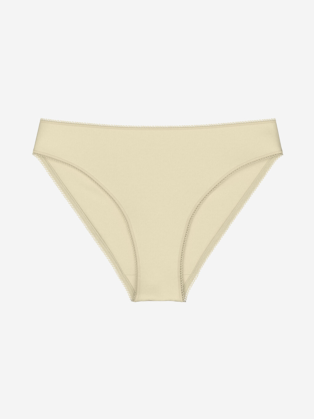 Bej Düz Bikini Külot