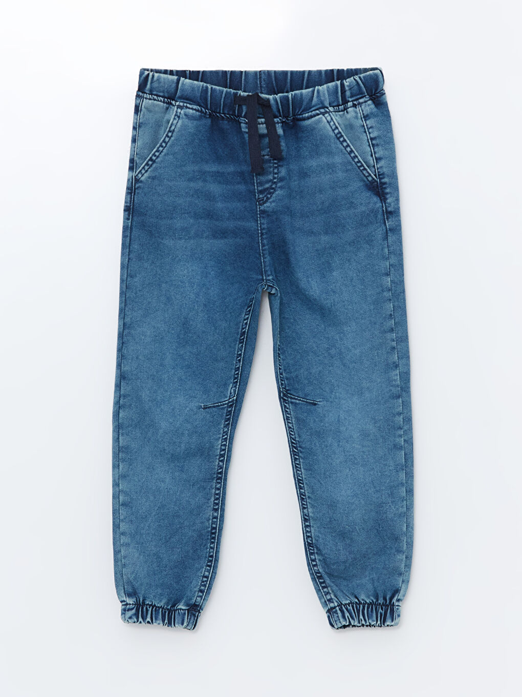 LCW baby Orta İndigo Rodeo Beli Lastikli Basic Erkek Bebek Jean Pantolon - 1