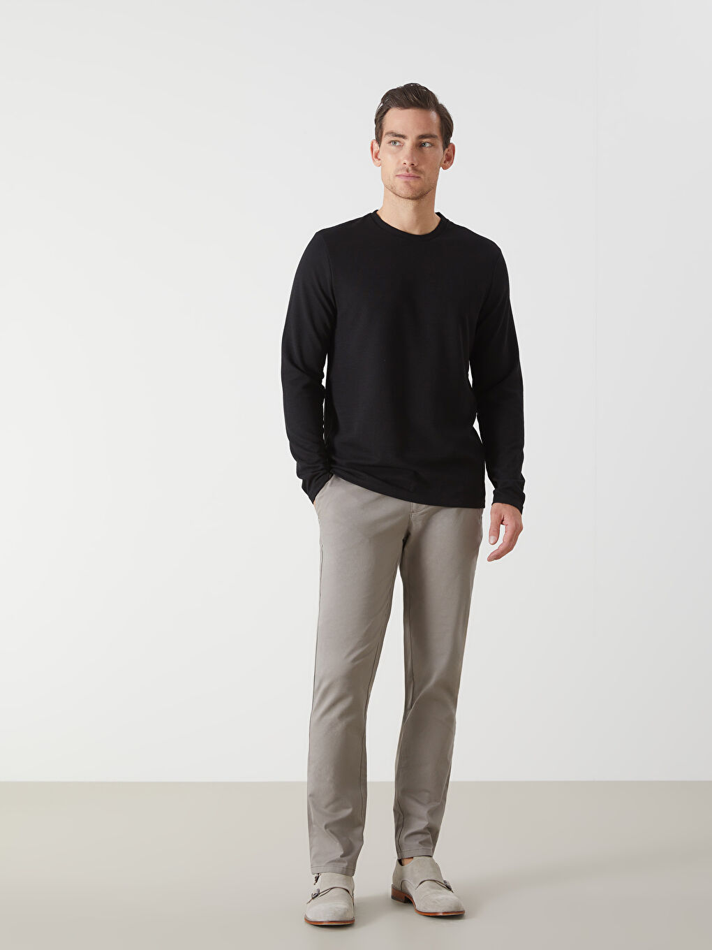 Crew Neck Men's Sweatshirt-1