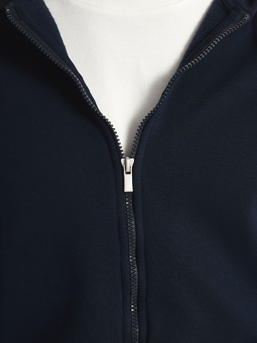 Sweat Zippé Épais À Capuche Et Manches Longues Pour Hommes-2