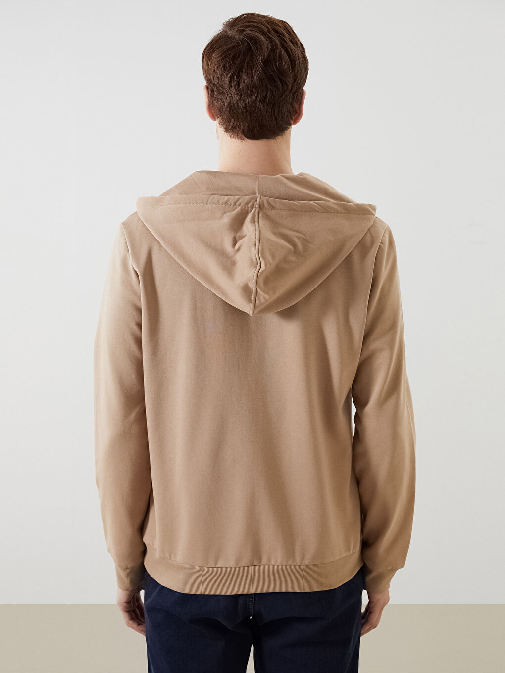 Hooded Long Sleeve Men's Zip-Up Sweatshirt-6