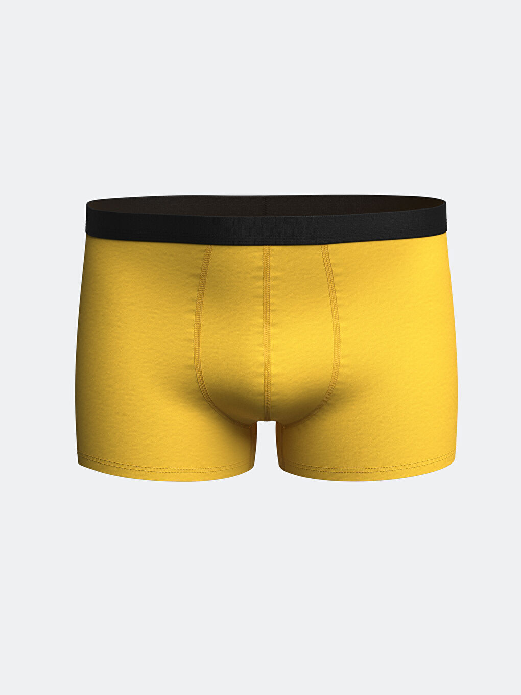Sarı Standart Kalıp Pamuklu Esnek Erkek Boxer