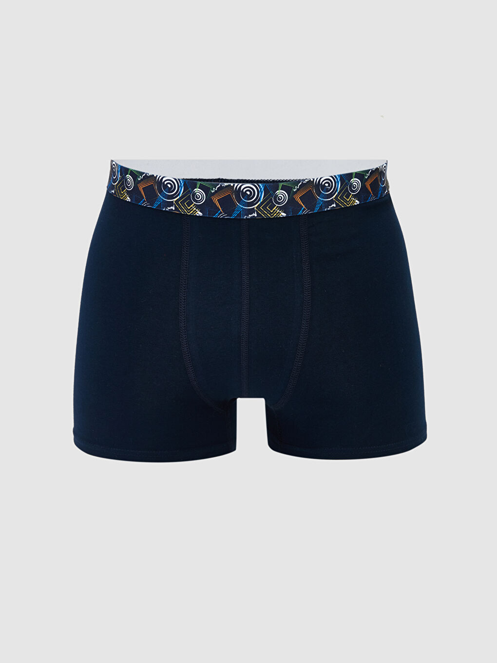 Lacivert Standart Kalıp Pamuklu Esnek Erkek Boxer
