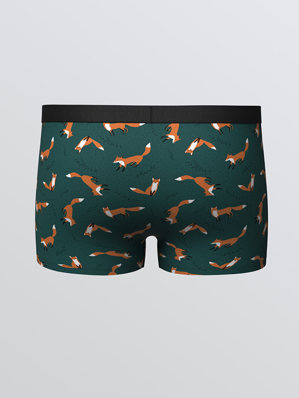 Gri Standart Kalıp Pamuklu Esnek Erkek Boxer-2