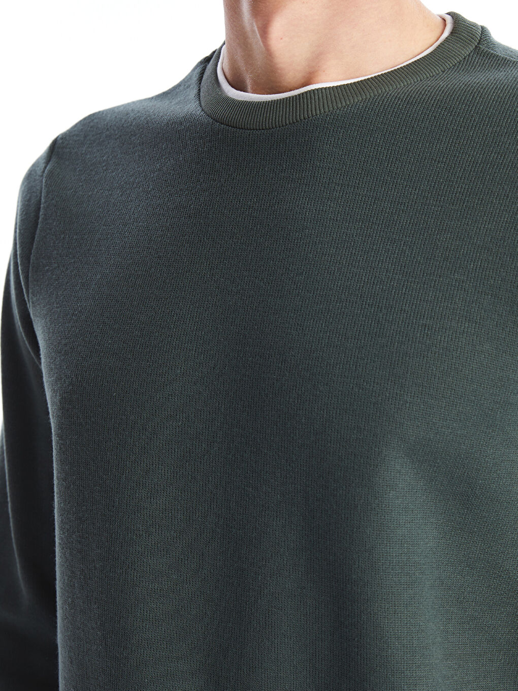 Sweat-shirt Oversize Col Rond Manches Courtes pour Hommes-2