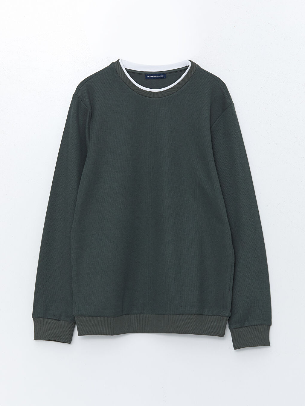 Sweat-shirt Oversize Col Rond Manches Courtes pour Hommes-4