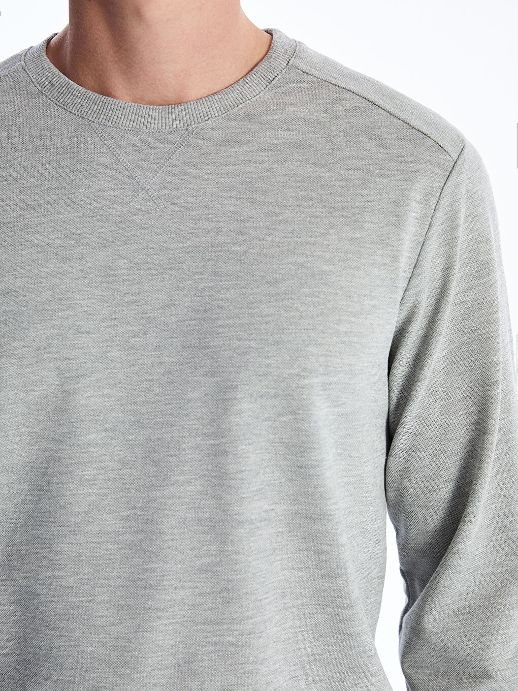 Crew Neck Long Sleeve Men's Sweatshirt-2