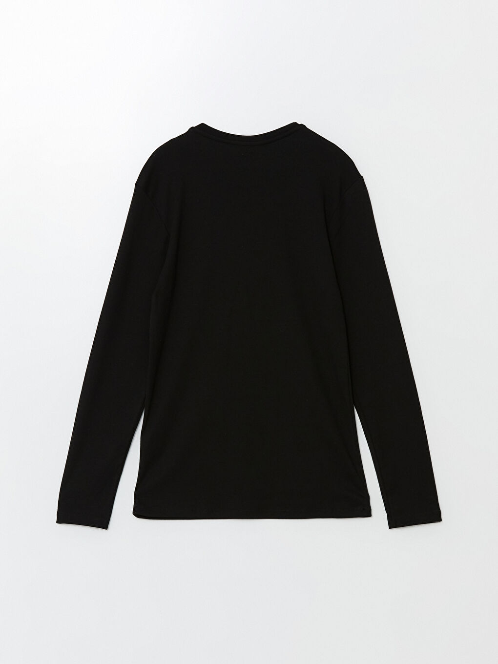 تيشيرت رجالي بأكمام طويلة ورقبة دائرية-5