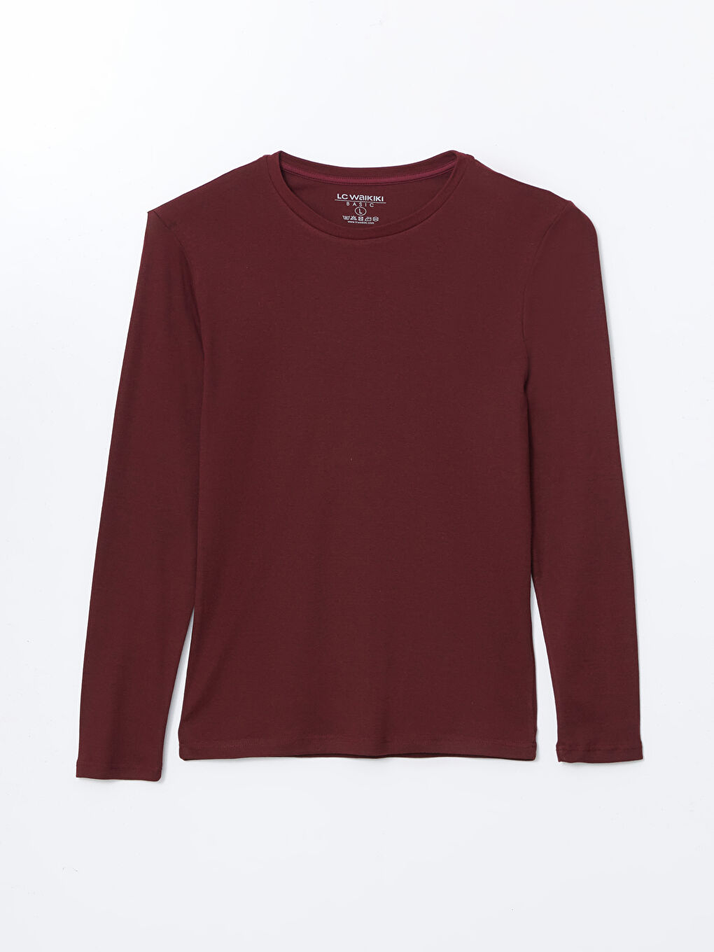 Crew Neck Long Sleeve Men's T-Shirt-4