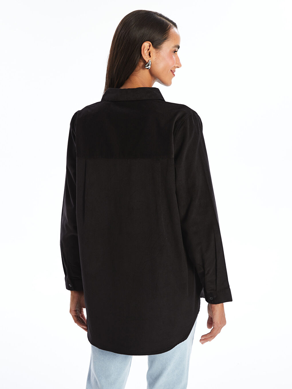 تونيك قميص مخمل للسيدات-3