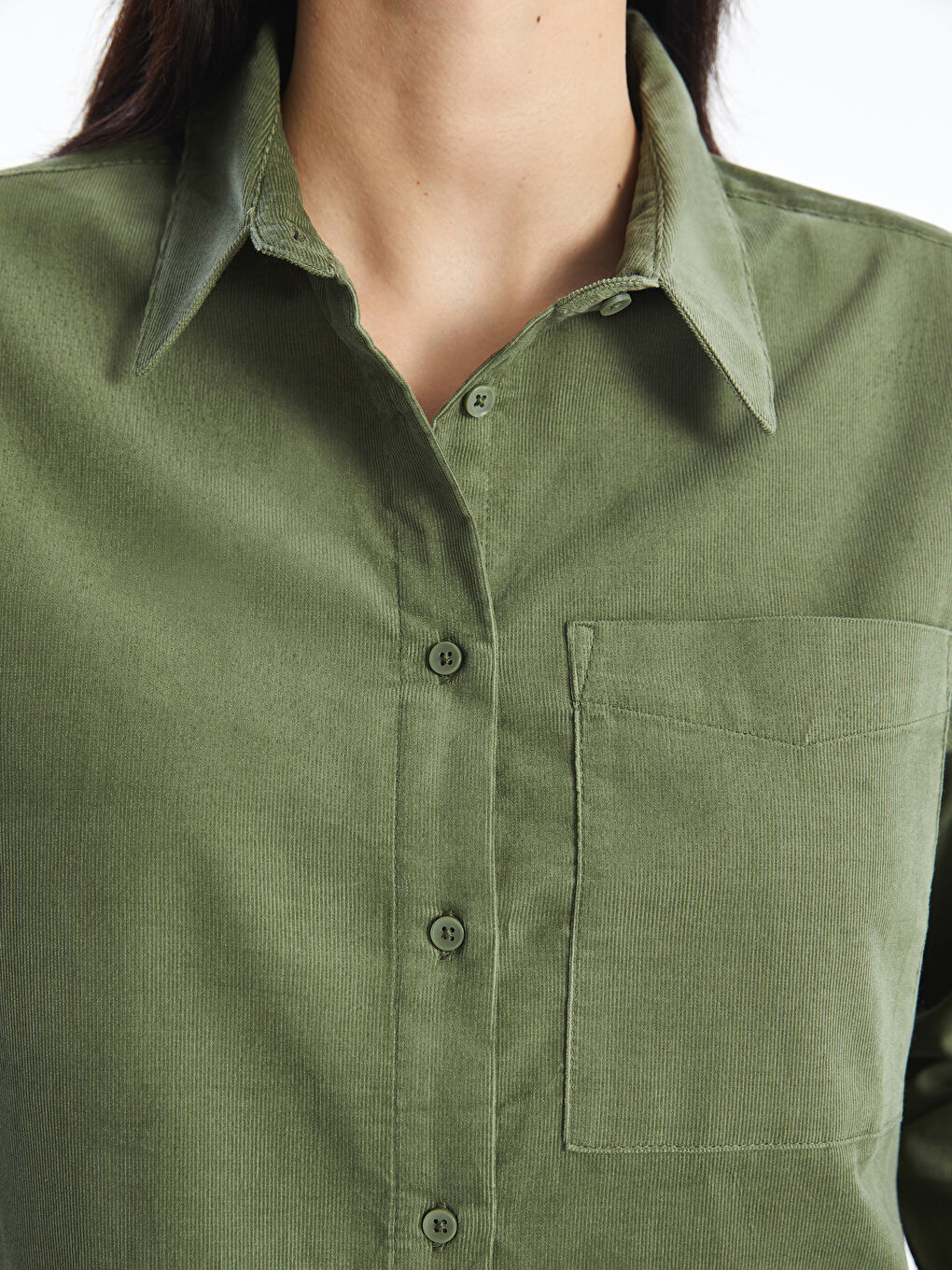 Kadife Kadın Gömlek Tunik-2