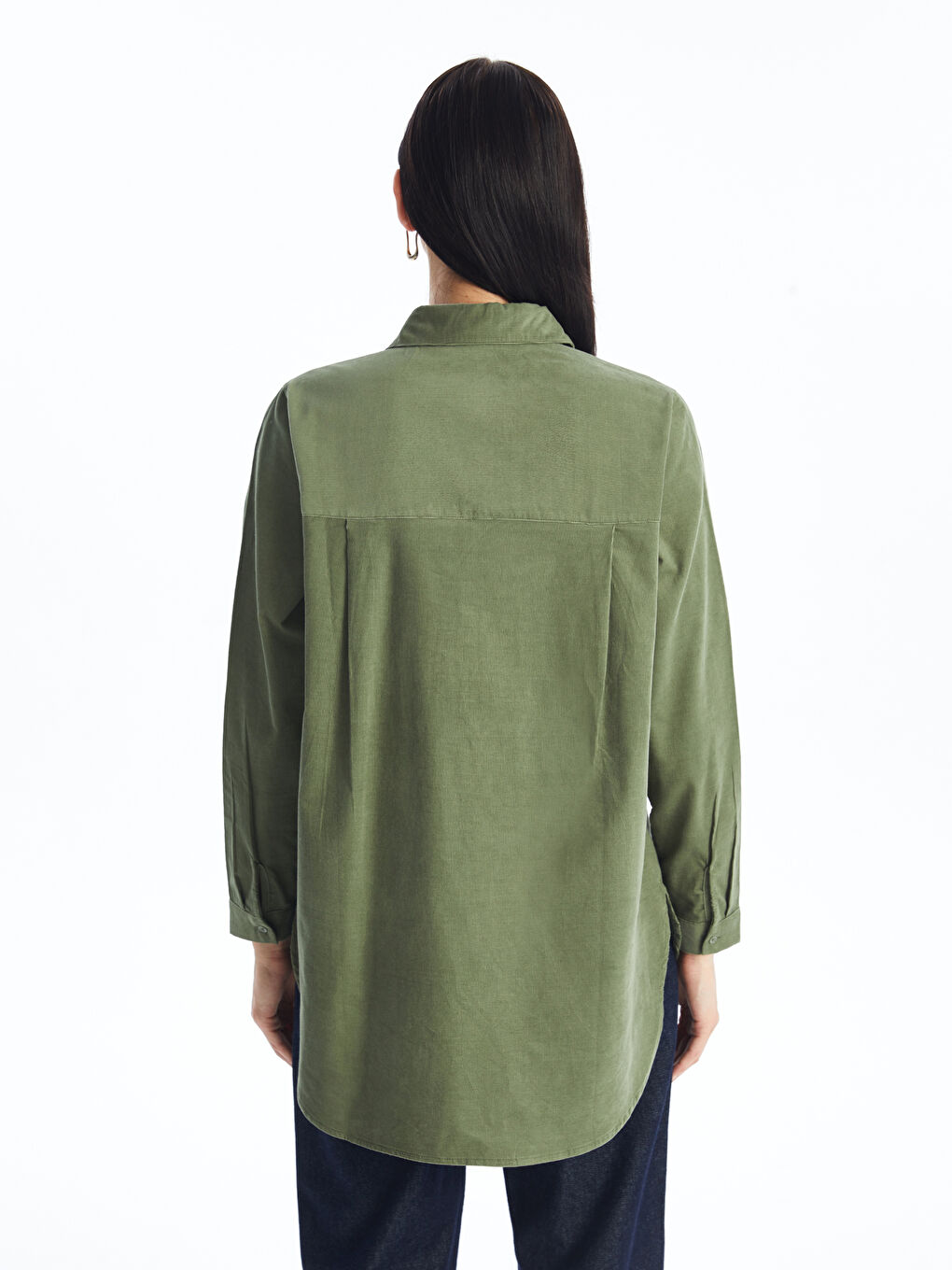 Kadife Kadın Gömlek Tunik-3