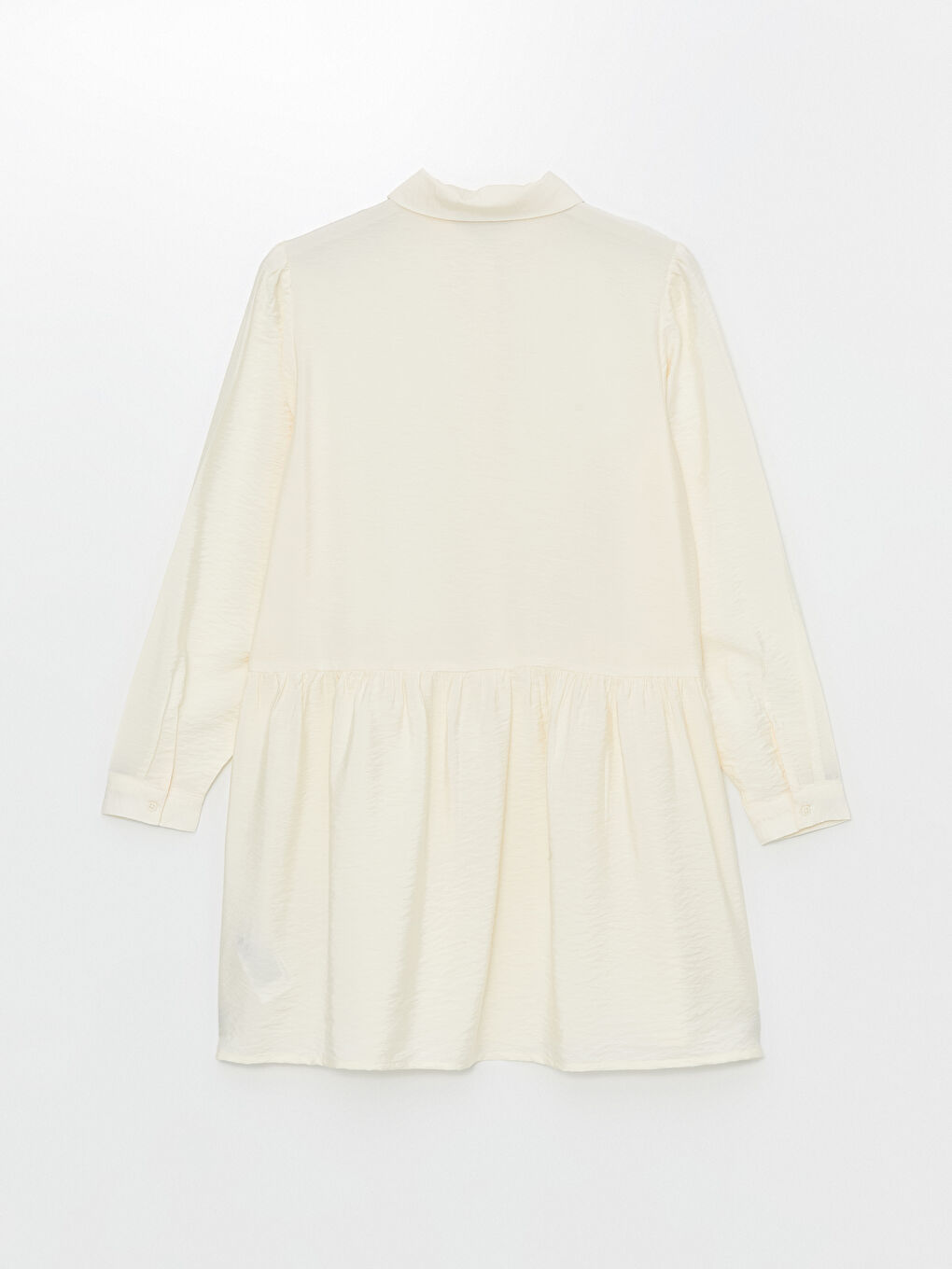 LCW Modest Women's Collared Neck Plain Tunic -W45875Z8-FDV