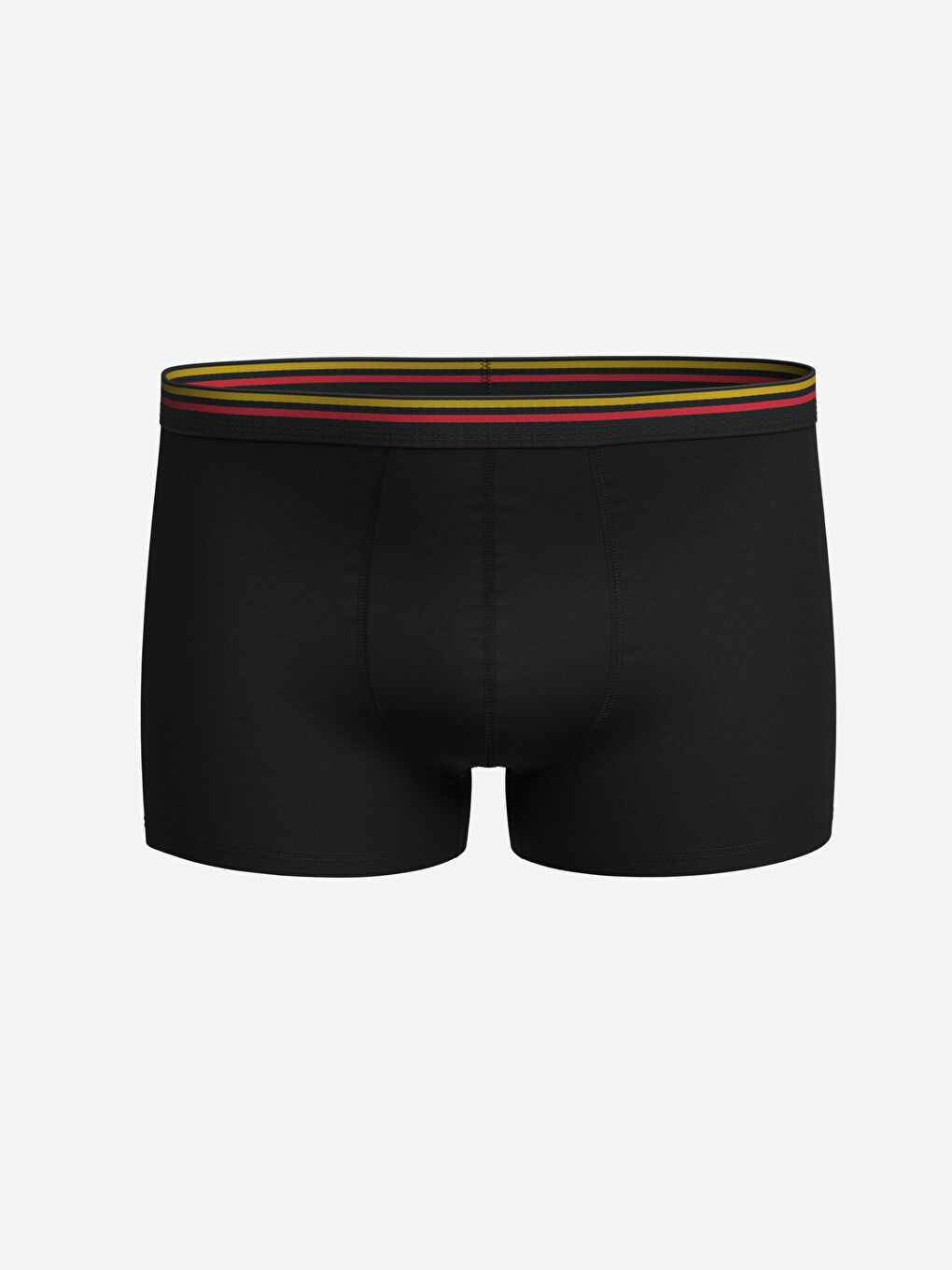 Siyah Standart Kalıp Pamuklu Esnek Erkek Boxer