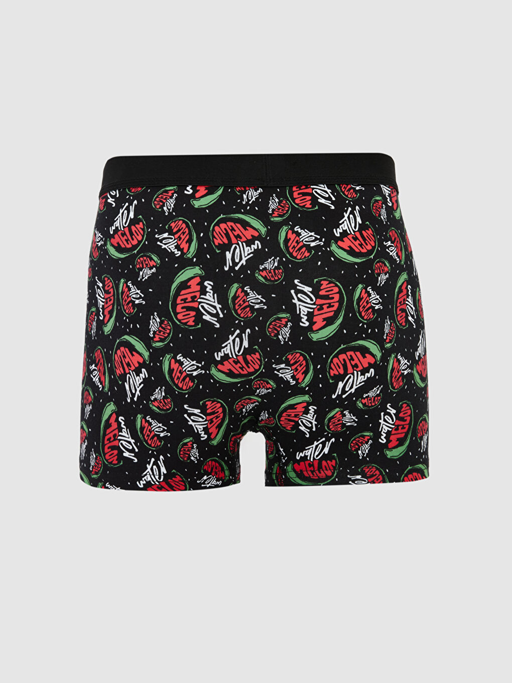 Siyah Standart Kalıp Pamuklu Esnek Erkek Boxer-1