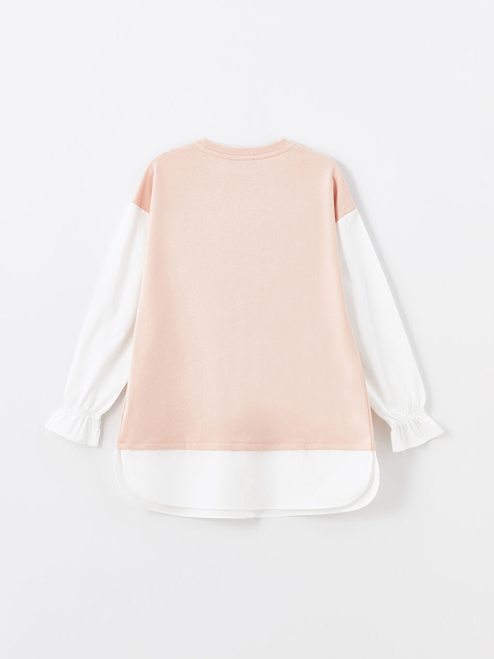 LCWAIKIKI Maternity Crew Neck Plain Long Sleeve Women's Tunic -W45897Z8-SQR