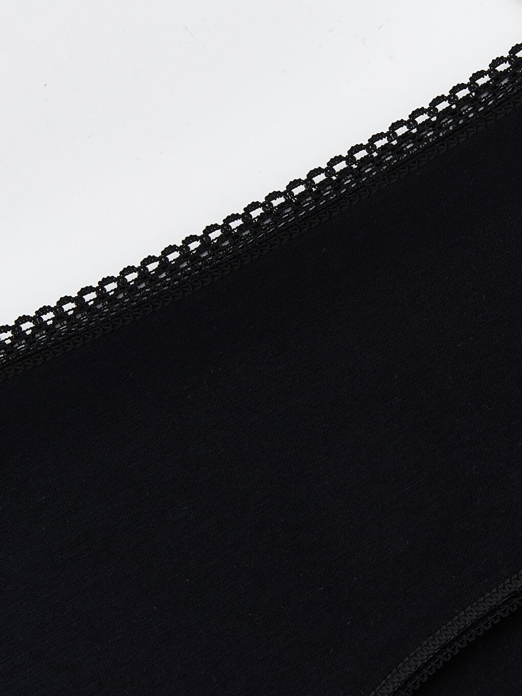 Siyah Yüksek Bel Düz Klasik Külot-4