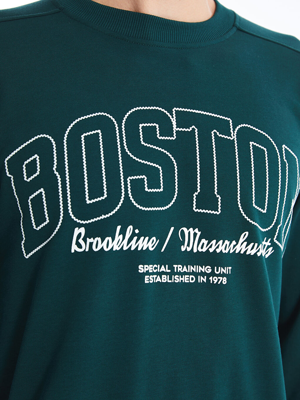 Crew Neck Long Sleeve Printed Men's Sweatshirt-2