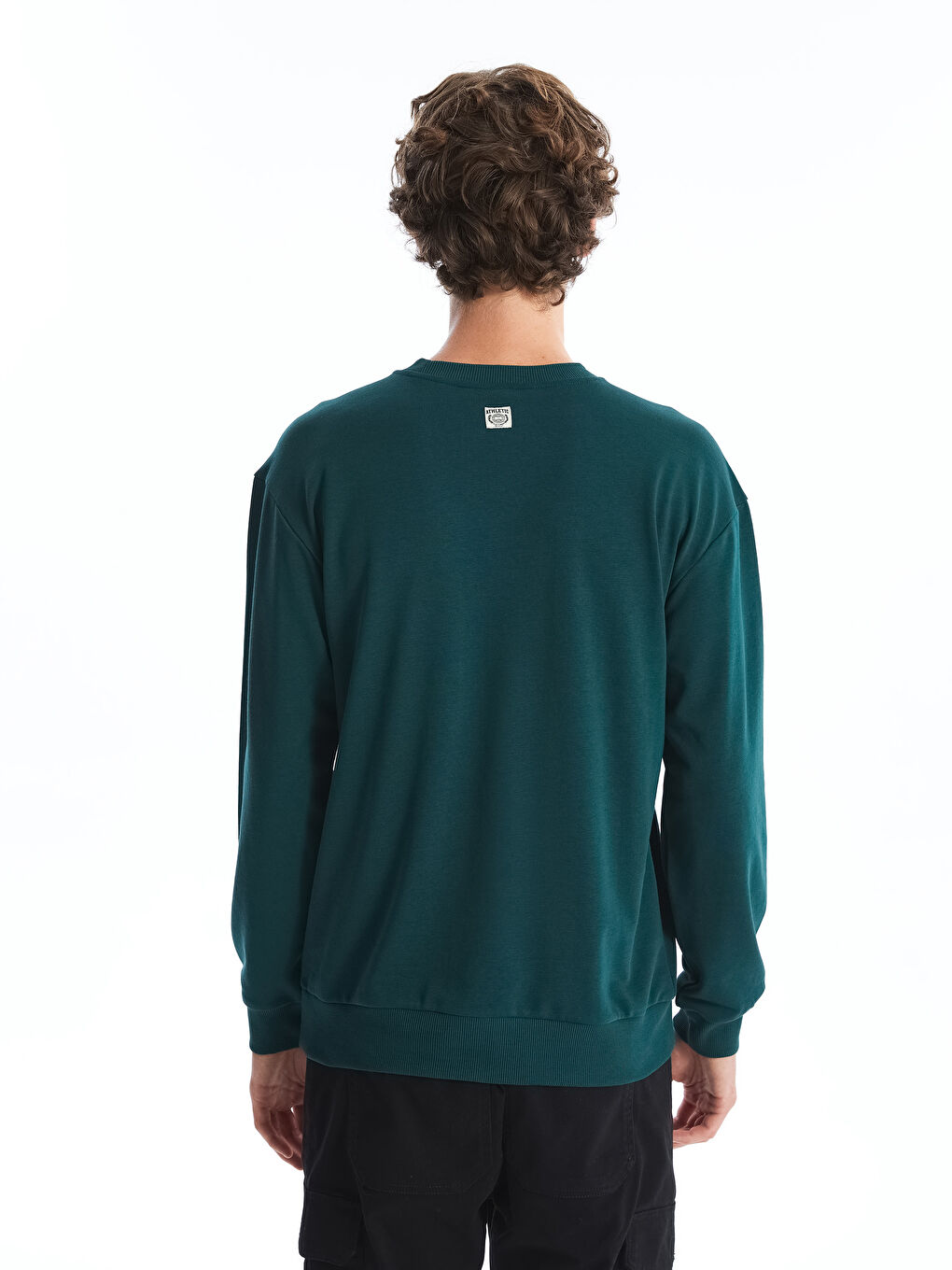 Crew Neck Long Sleeve Printed Men's Sweatshirt-3