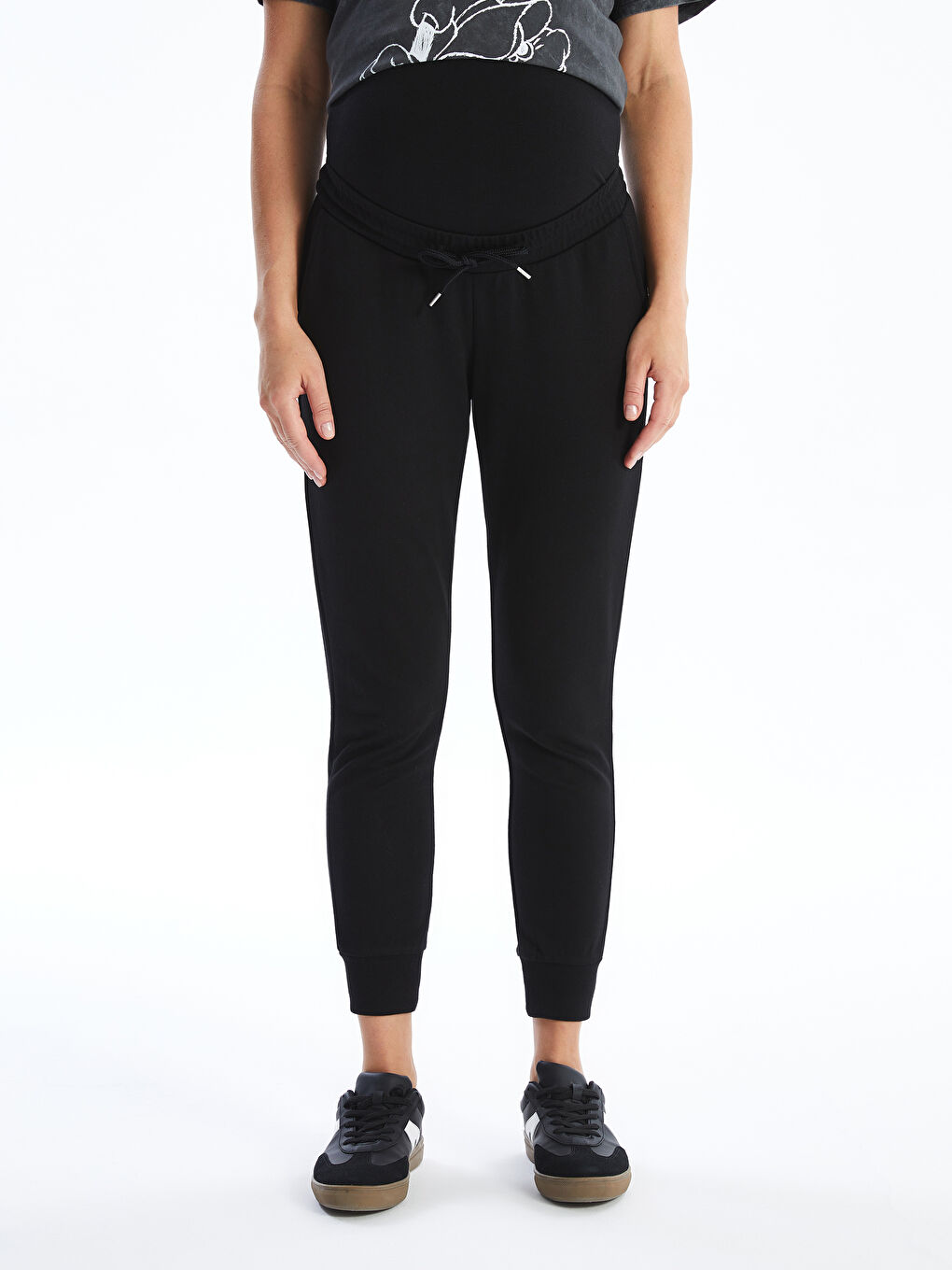 LCWAIKIKI Maternity Belly Panel Plain Maternity Jogger Sweatpants -W45985Z8-CVL
