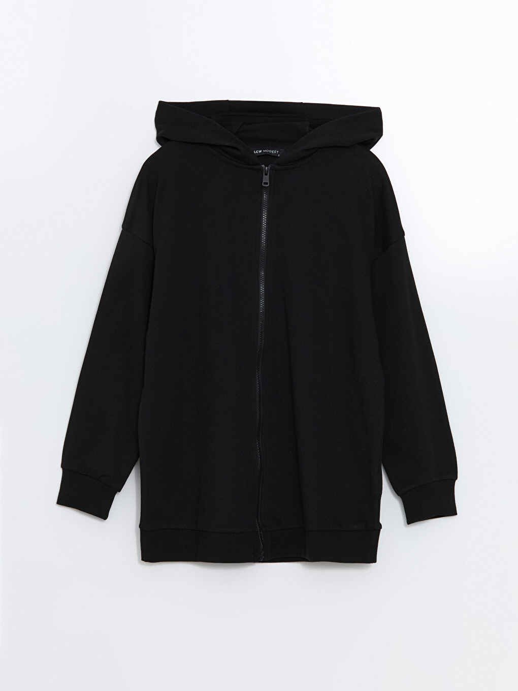 Hooded Oversize Women's Zipper Sweatshirt-4