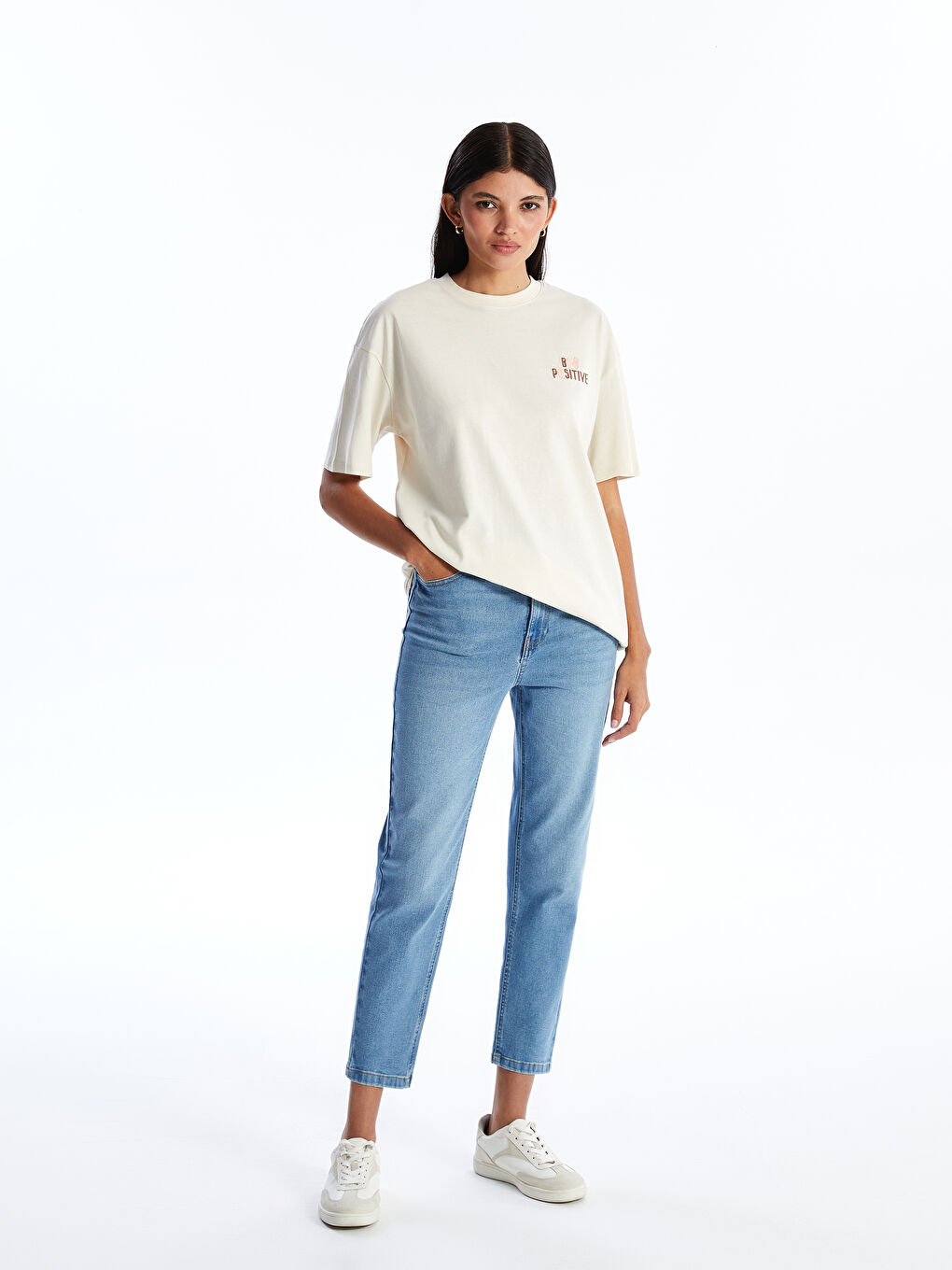 LCW Modest جينز نساء بقصة سليم -W46012Z8-507