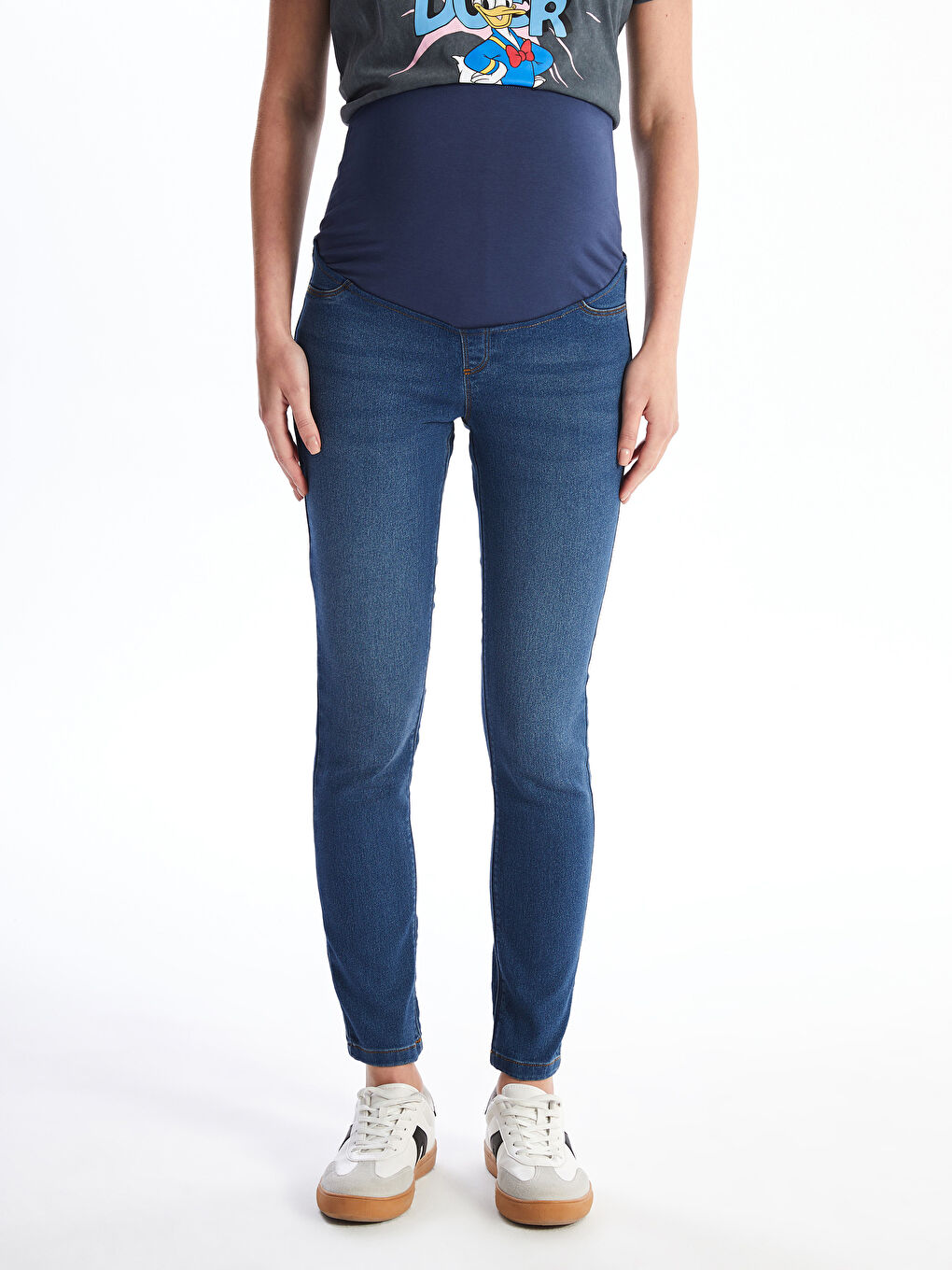 LCW Belly Panel Straight Fit Maternity Jeans -W46015Z8-507