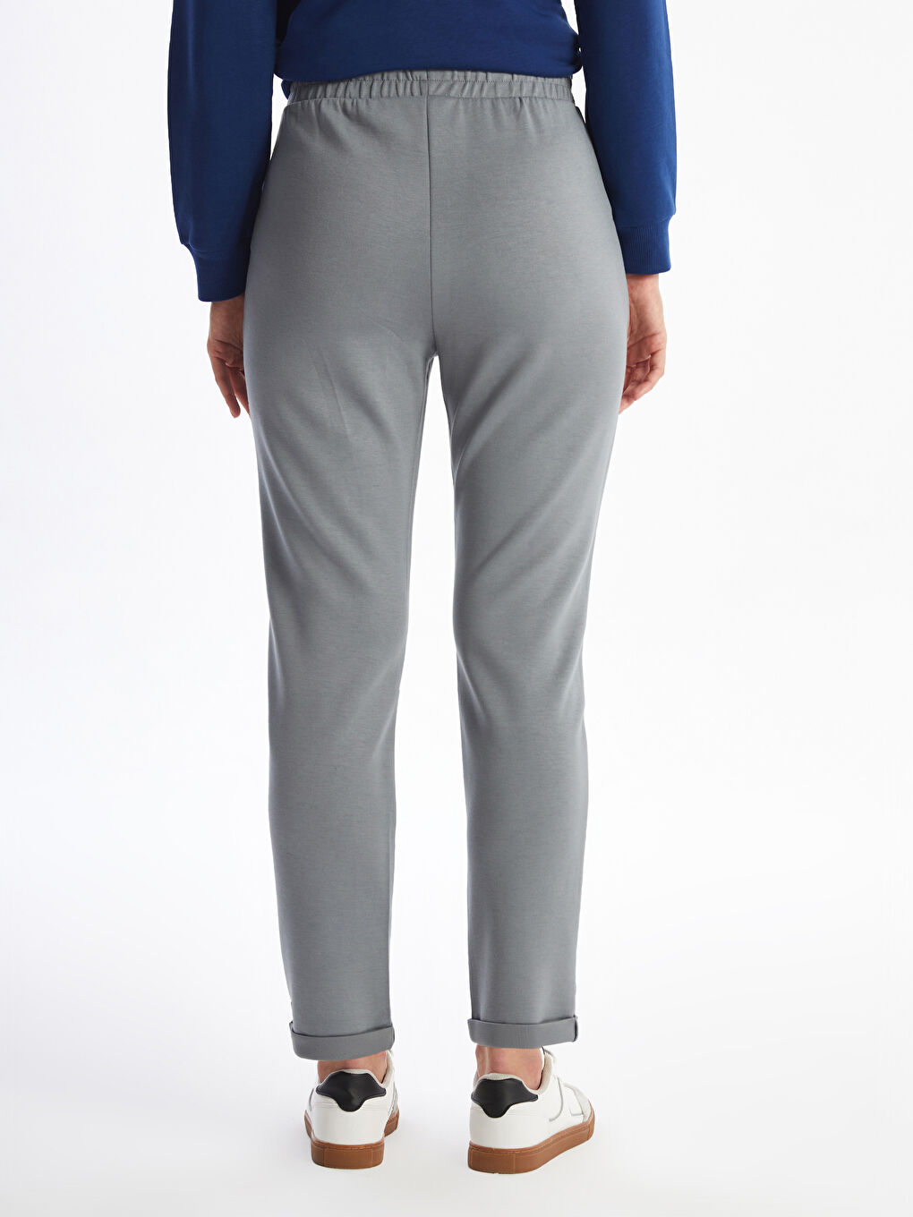 LCW Modest Elasticated Waist Straight Leg Women's Sweatpants -W46017Z8-R2L