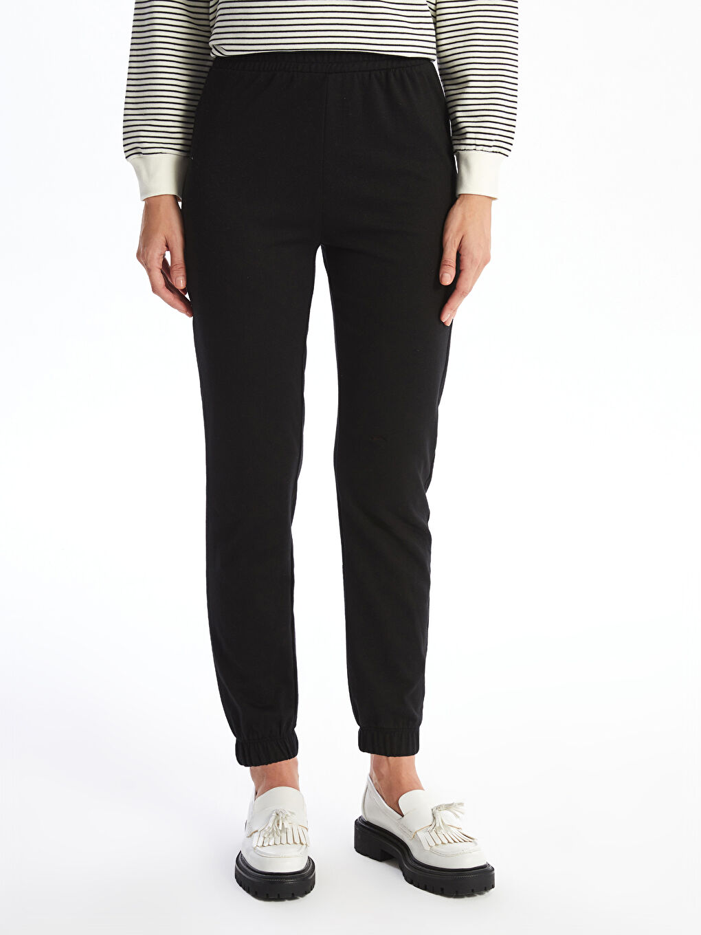 LCW Modest Elasticated Waist Women's Jogger Sweatpants -W46018Z8-CVL