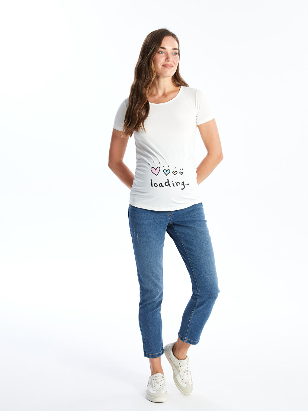 LCW Boyfriend Fit Maternity Jeans -W46021Z8-507