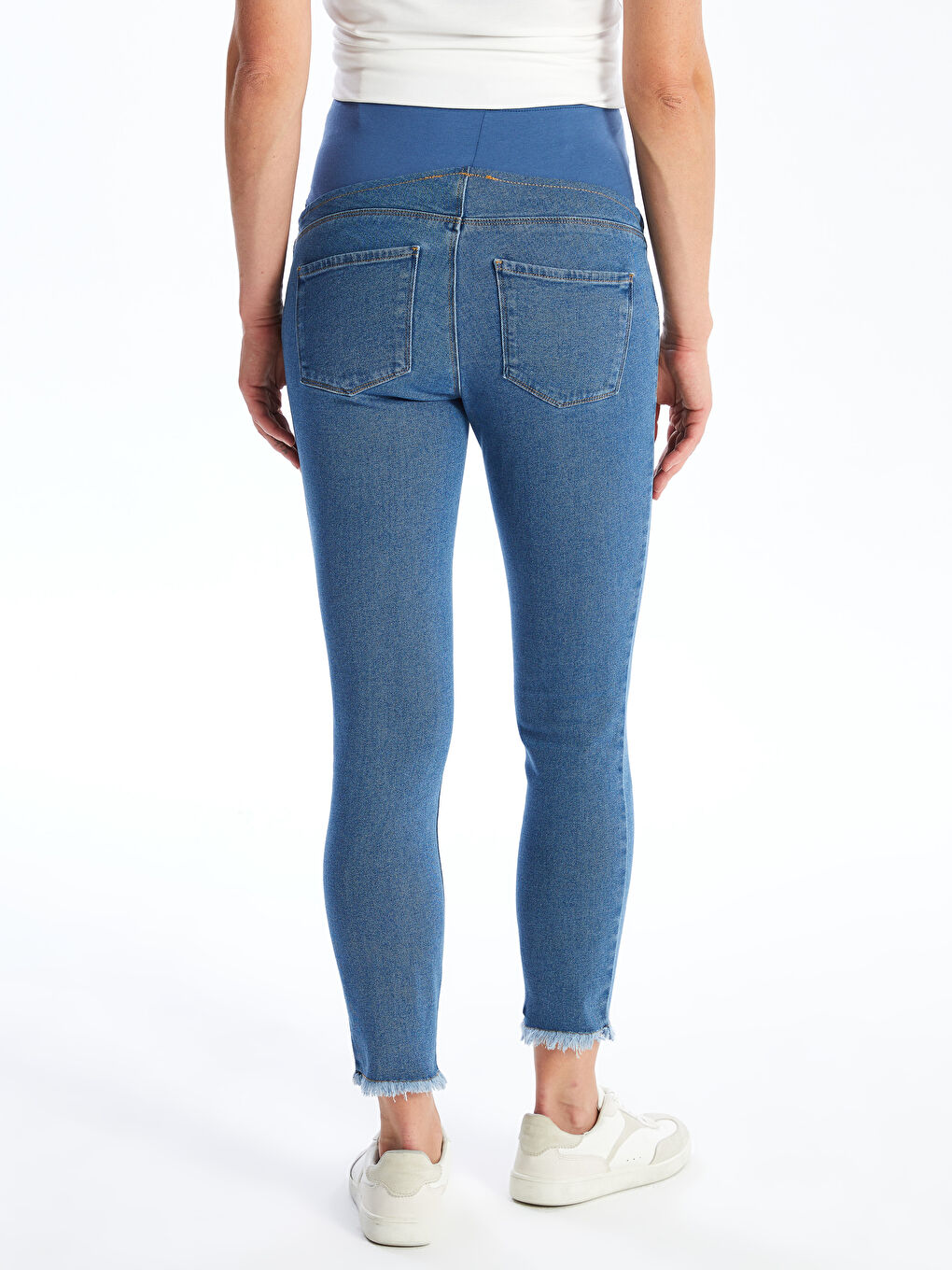 LCWAIKIKI Maternity Τζιν Εγκυμοσύνης Mom Fit με Ελαστικό Πάνελ για την Κοιλιά -W46022Z8-507