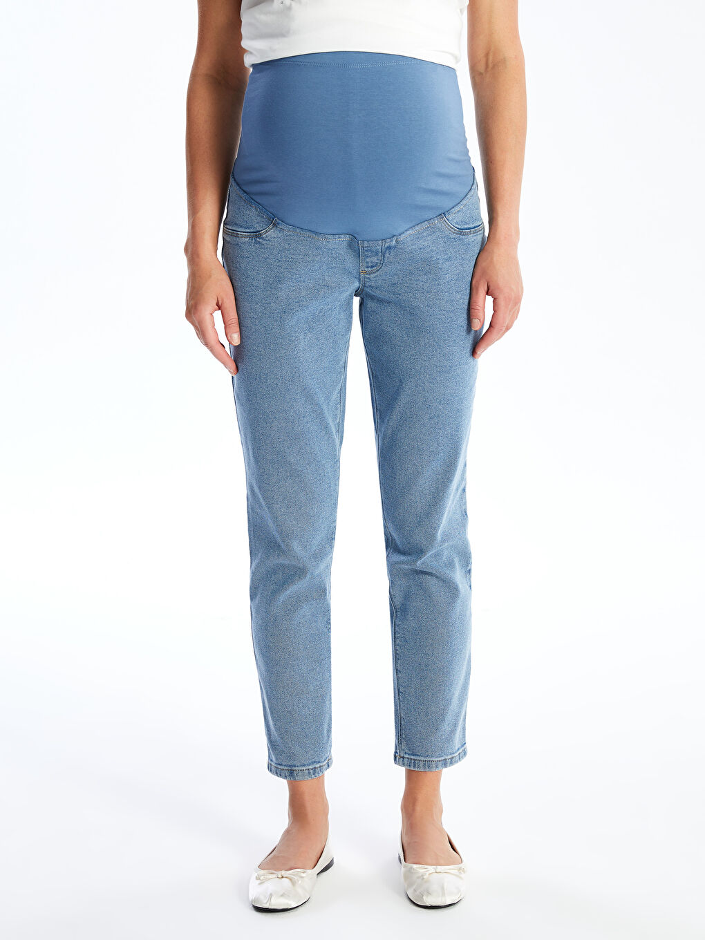 LCWAIKIKI Maternity Tummy Panel Slim Mom Maternity Jeans -W46023Z8-507