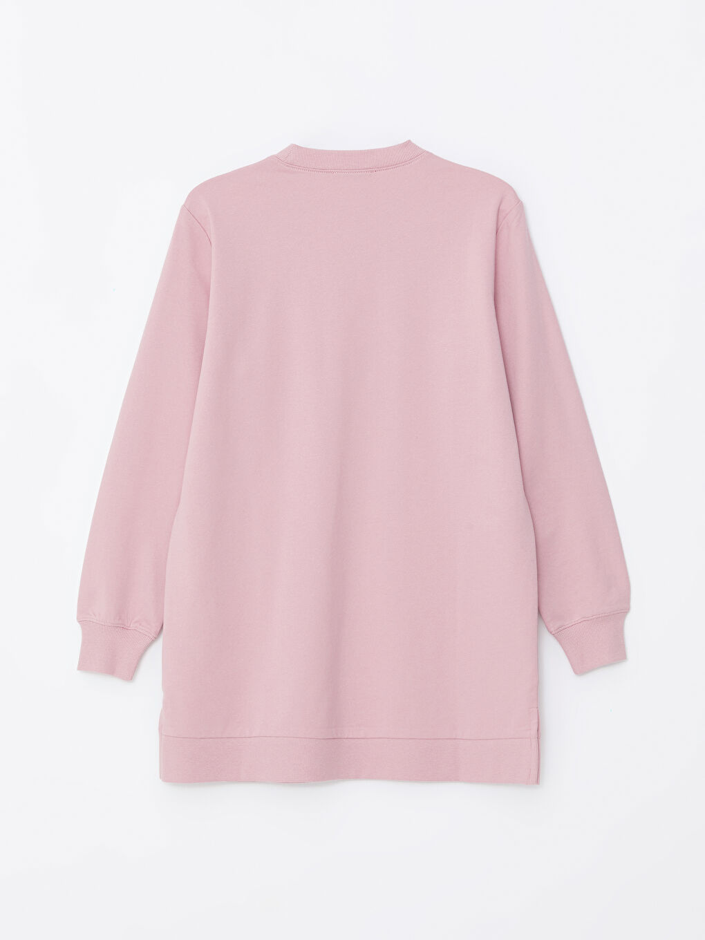 LCW Modest Crew Neck Women's Sweatshirt Tunic -W46025Z8-FHR