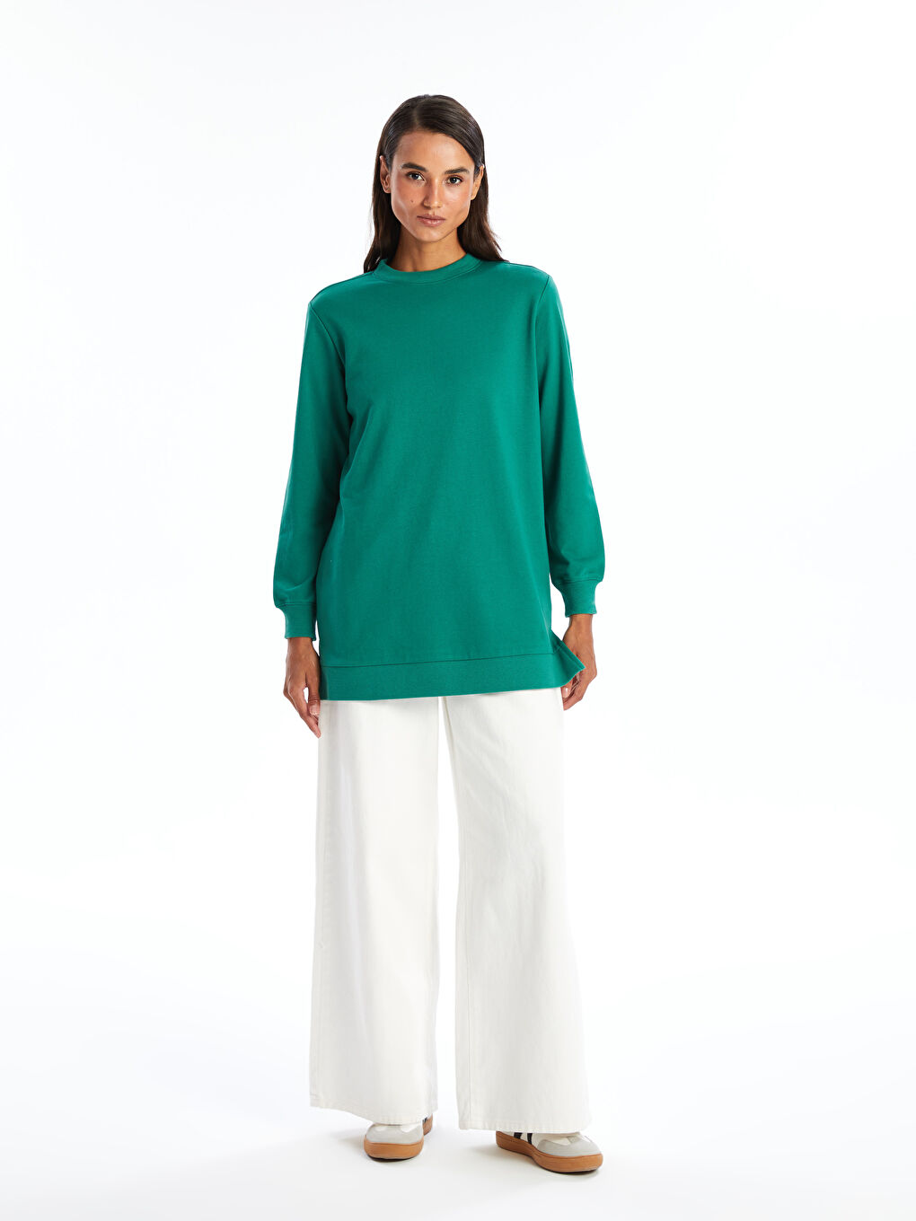 تونيك سترة نسائية بكول مدور-1