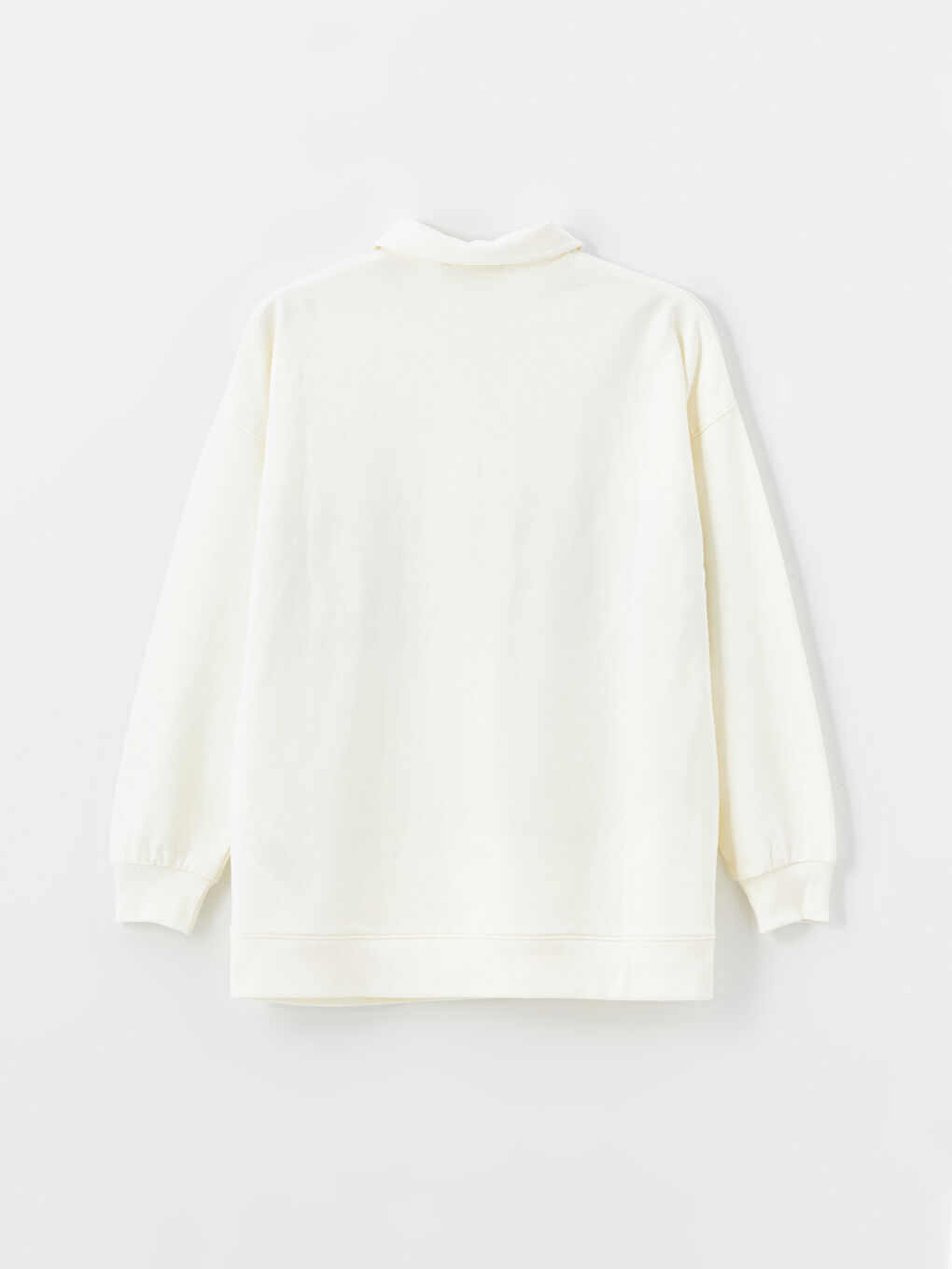 تونيك سويت شيرت نسائي فضفاض مطبوع مانهاتن بياقة بولو-5