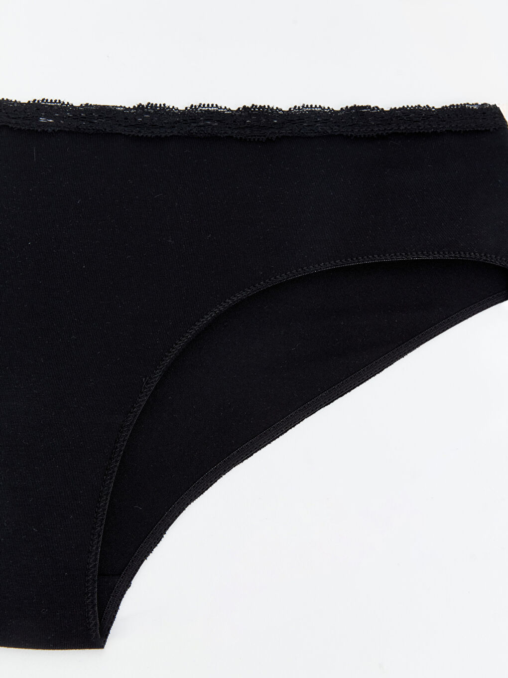 Siyah Dantel Detaylı Hipster Külot-5