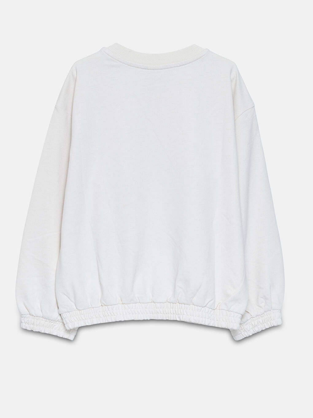 LCW Kids Crew Neck Girl's Thick Sweatshirt -W46065Z4-YDK