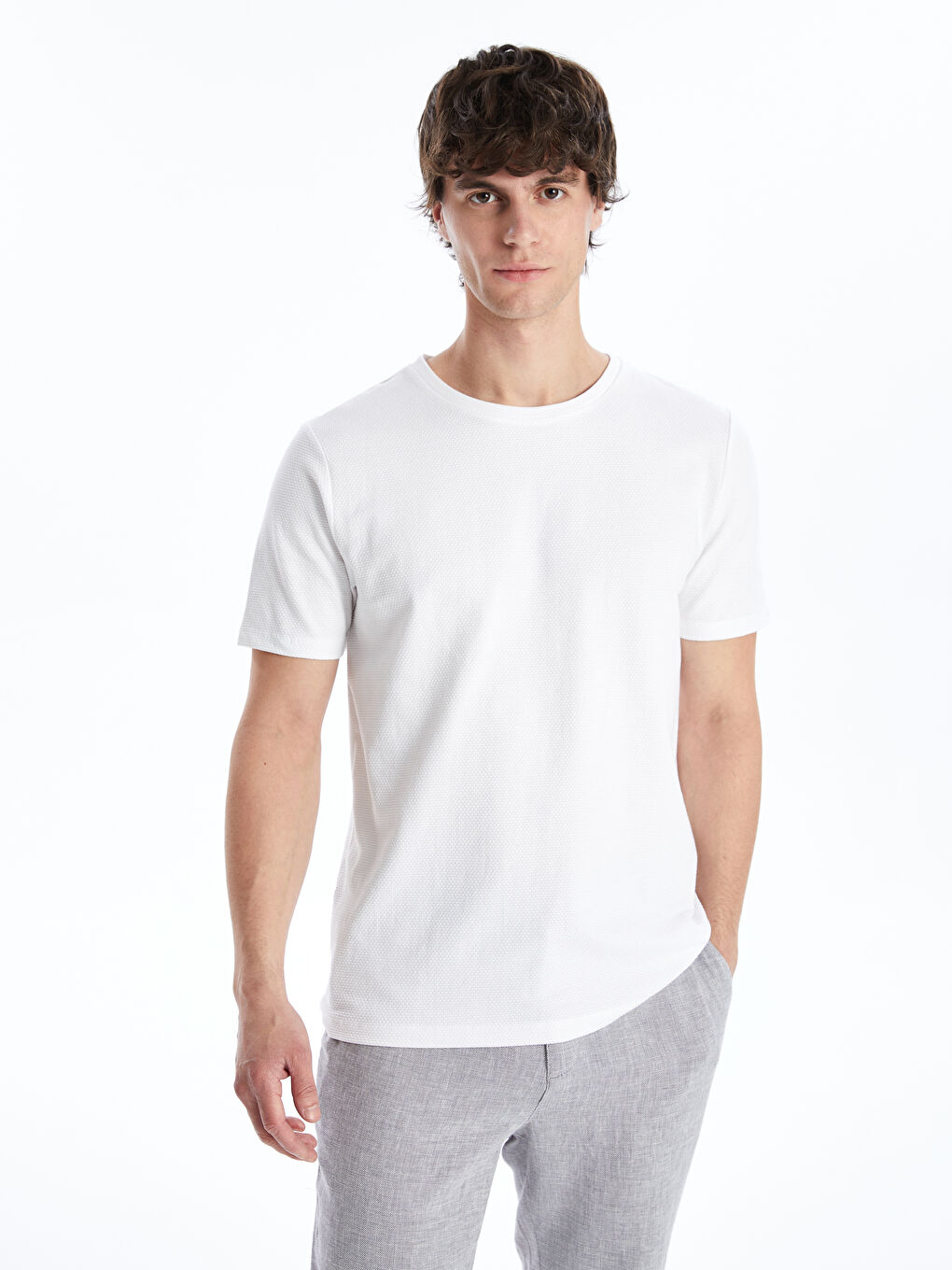 LCW Vision Crew Neck Jersey Men's T-Shirt -W46066Z8-Q6K